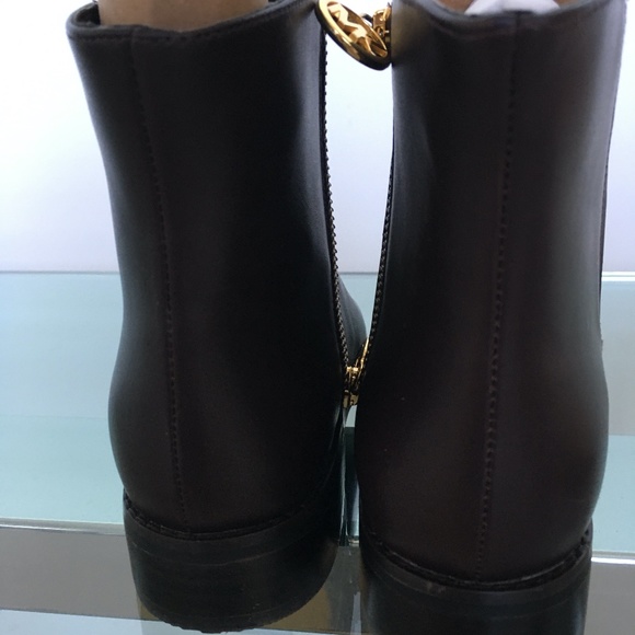 MICHAEL Michael Kors Lainey Flat Booties Dark Brown 7.5 - Picture 7 of 9